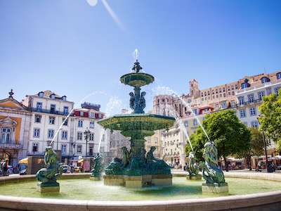 Rossio Square_fountain_Number 1 Football Travel