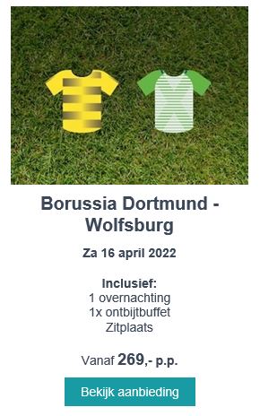 Bezoek Borussia Dortmund - VfL Wolfsburg