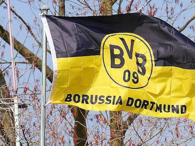 Borussia Dortmund_vlag_Number 1 Voetbalreizen
